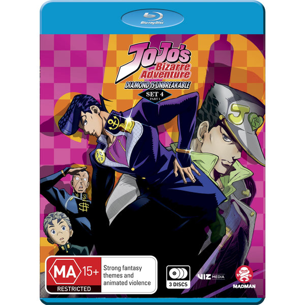 Jojo's Bizarre Adventure Set 5 Diamond is Unbreakable Arc Part 2 Blu-ray  anime 782009247067