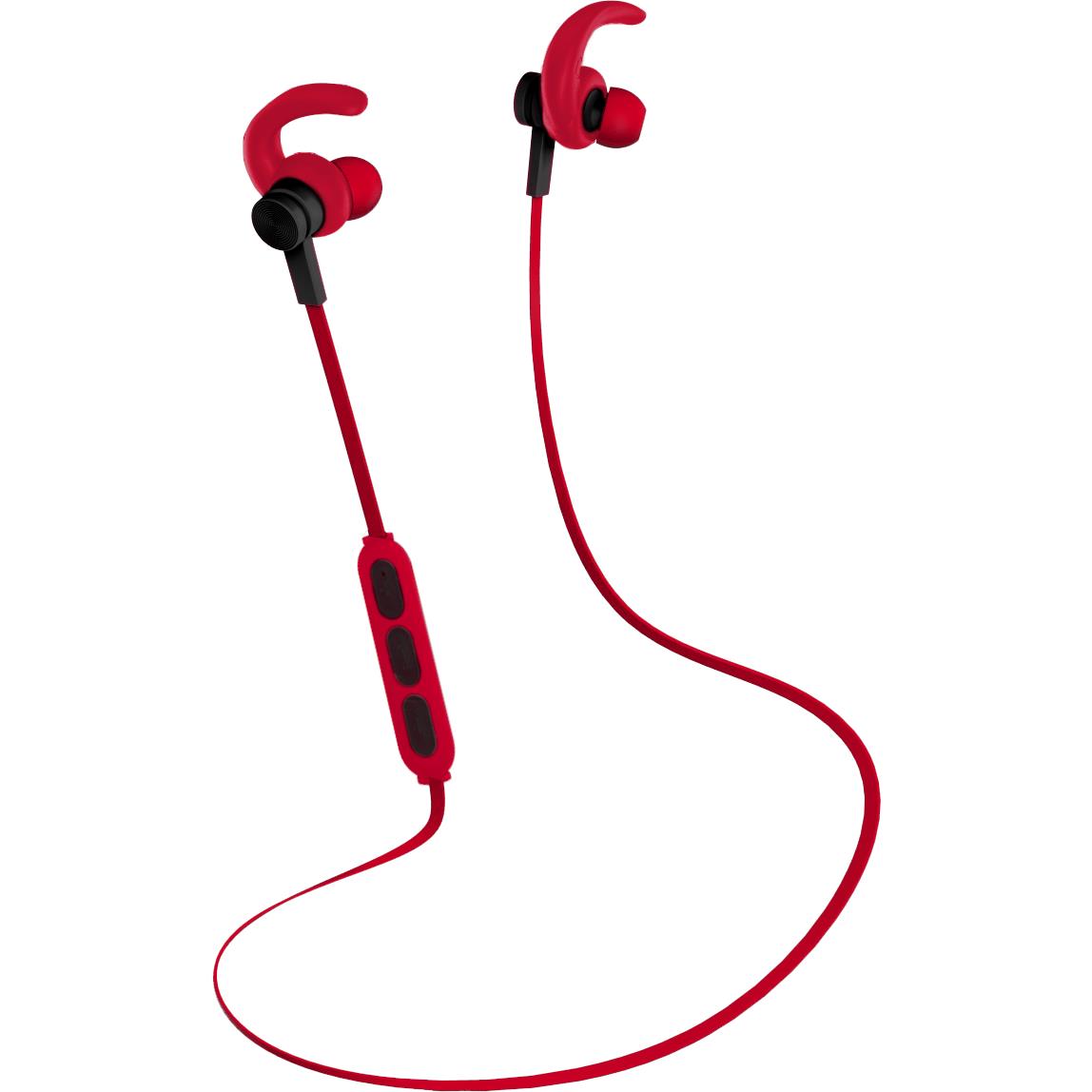 xcd sports bluetooth in-ear headphones with bag (red)
