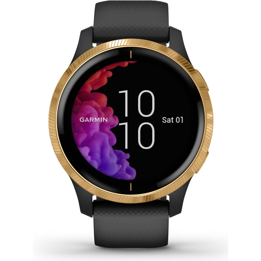 Garmin Venu Amoled GPS Smart Watch (Gold/Black) JB HiFi