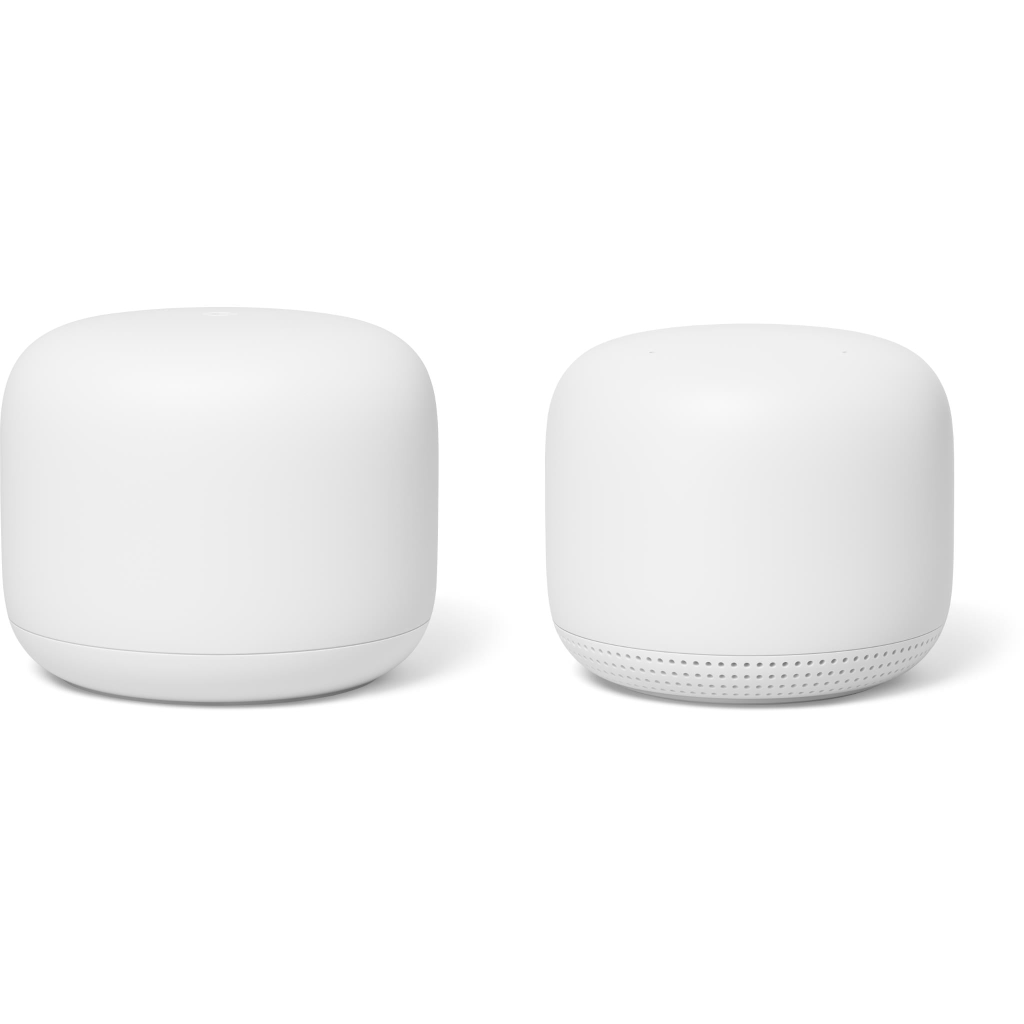 google nest wifi home mesh wi-fi system 2pk (base router + 1 wifi point extender point)