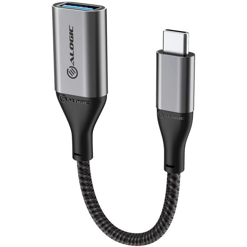 alogic 15cm super ultra usb 3.1 usb-c to usb-a adapter (space grey)