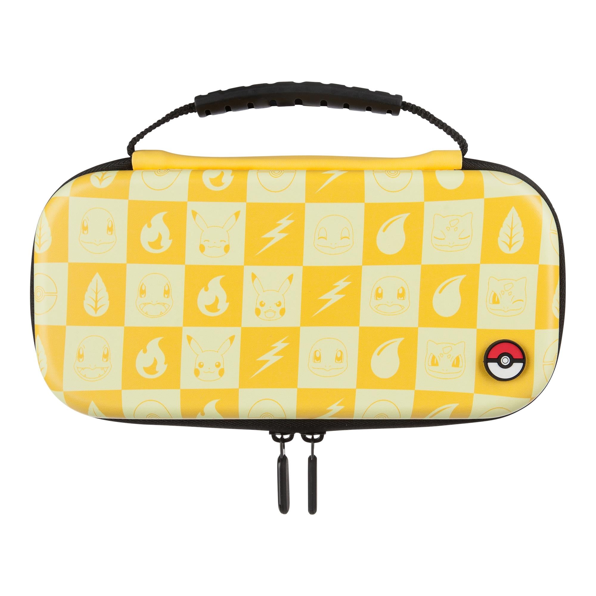 rds pokémon yellow checkered case for nintendo switch lite