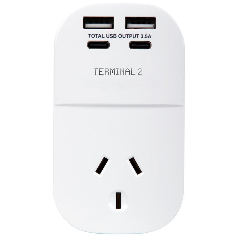 terminal 2 travel adaptor