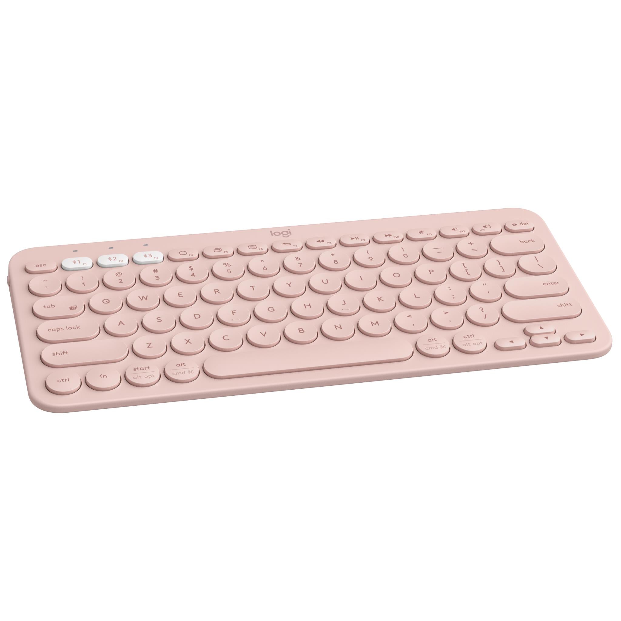 logitech k380 multi-device bluetooth keyboard (rose)