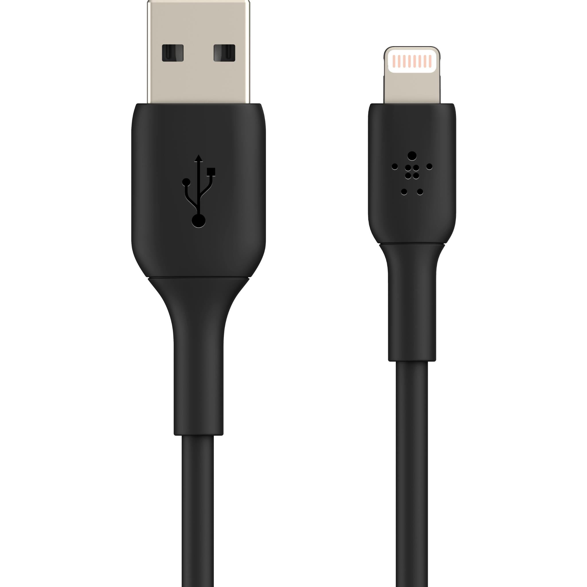 Belkin BoostUP CHARGE Lightning to USB-A 3m Cable (Black) - JB Hi-Fi