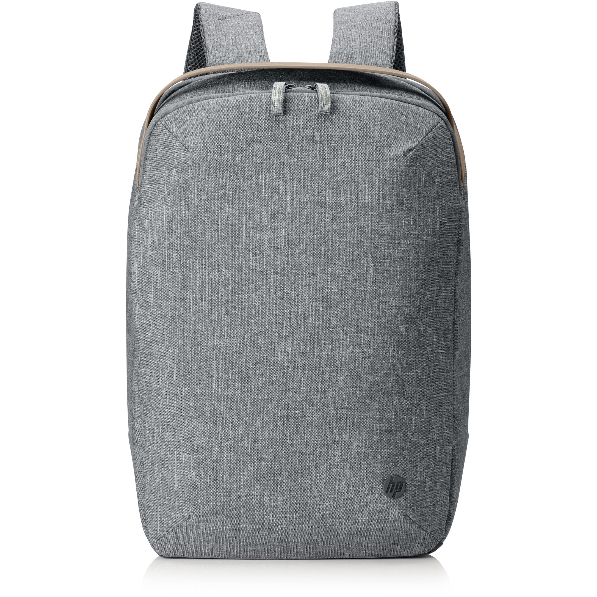 hp pav recycled 15" laptop backpack bag (grey)