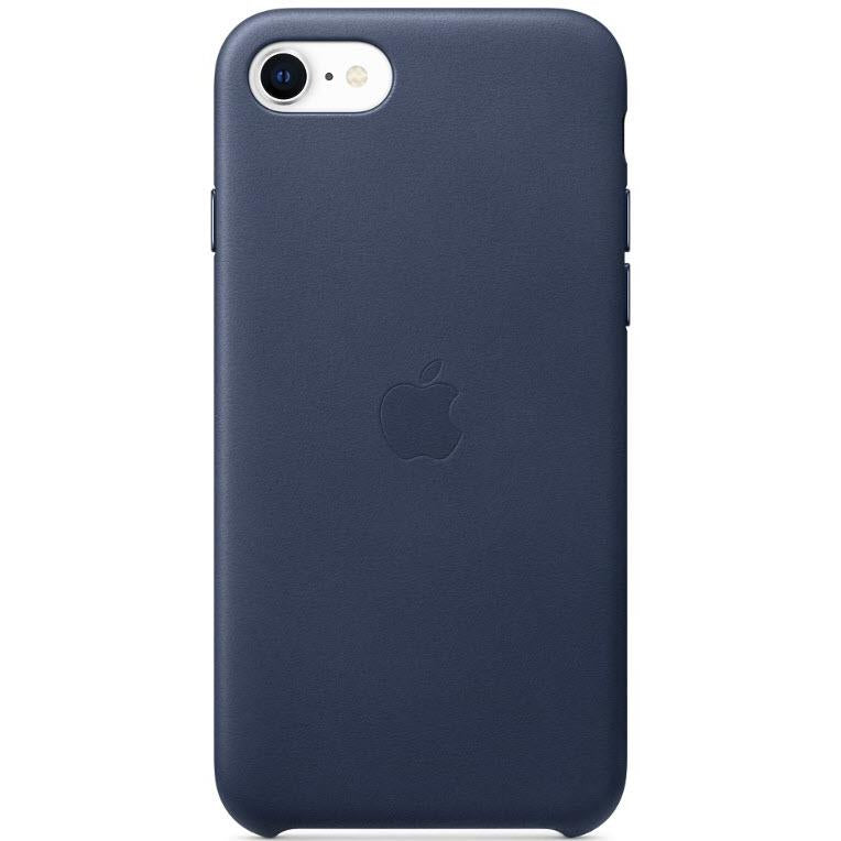 apple leather case for iphone se/8/7 (blue)