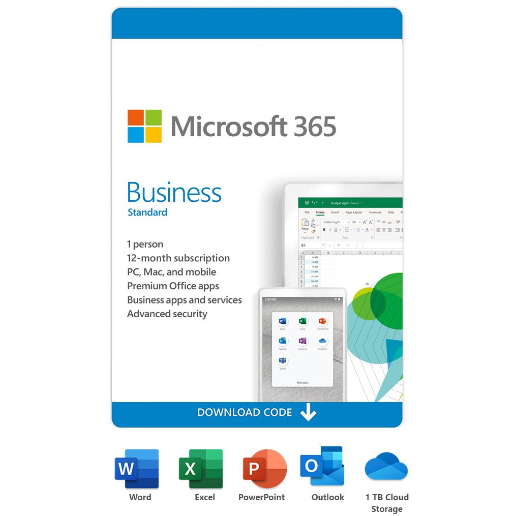 Microsoft 365 Business Standard 1 Year Subscription Digital Download Jb Hi Fi