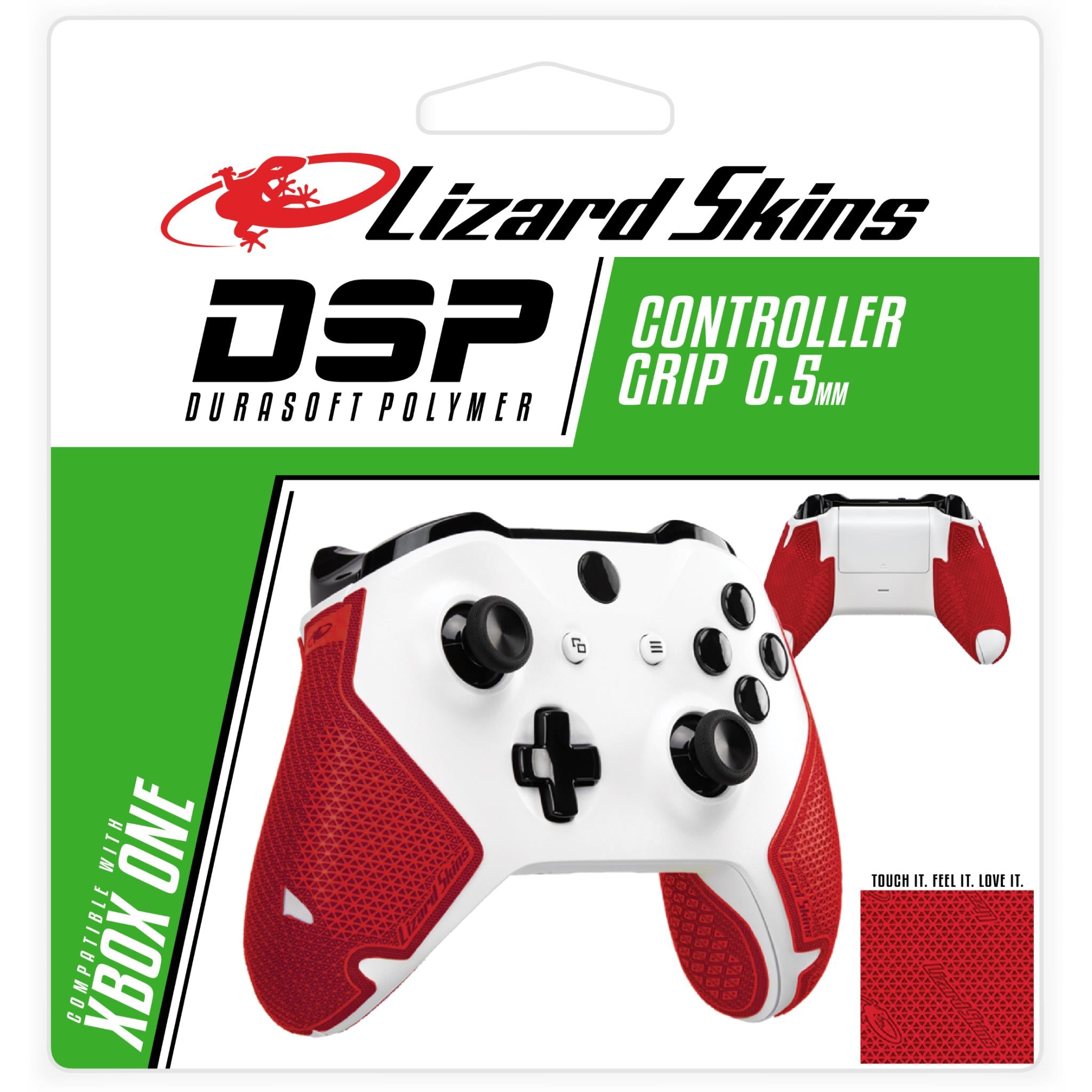 lizard skins dsp controller grip for xbox one (crimson red)
