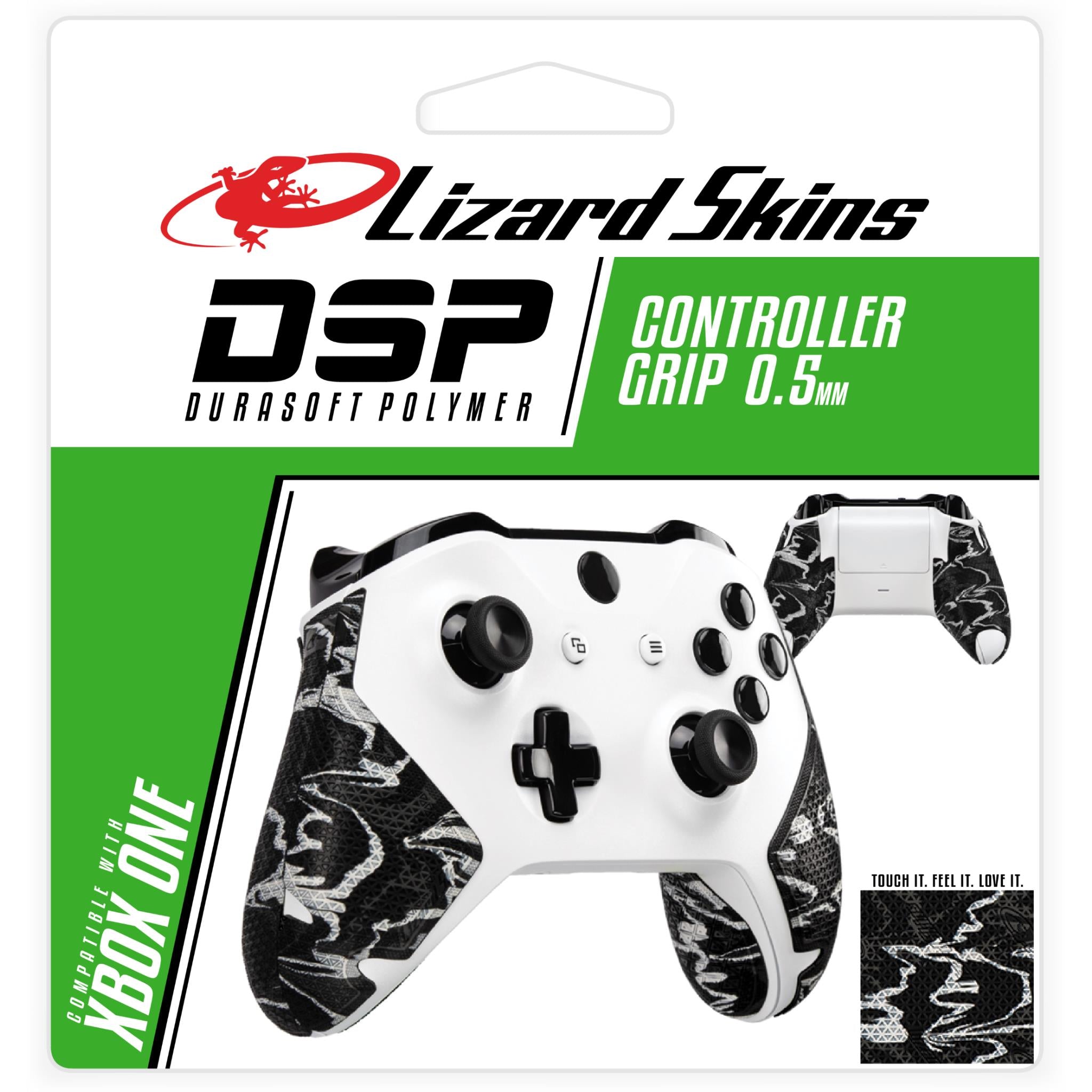 lizard skins dsp controller grip for xbox one (black camo)