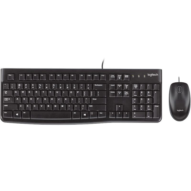 logitech desktop mk120 wired keyboard and mouse combo