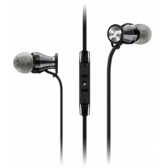 sennheiser momentum in-ear headphones for ios (chrome/black)
