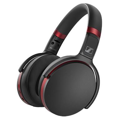 sennheiser hd 458bt over-ear wireless noise cancelling headphones (black/red)