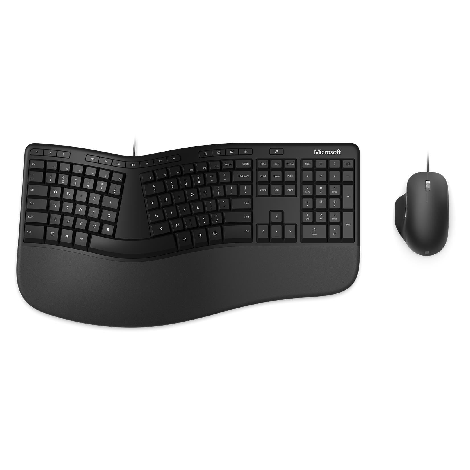 microsoft modern ergonomic wired desktop keyboard and mouse