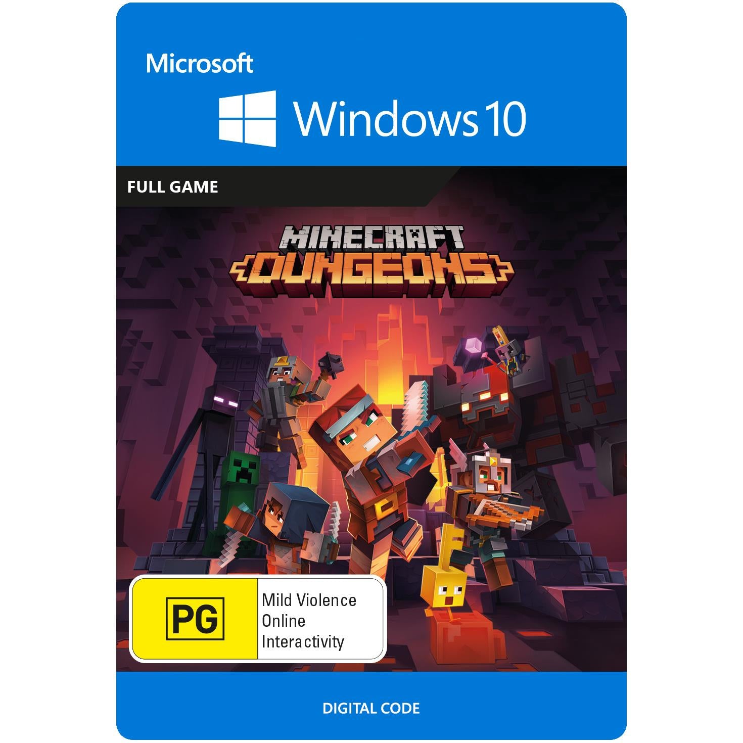 minecraft dungeons for windows 10 (digital download)