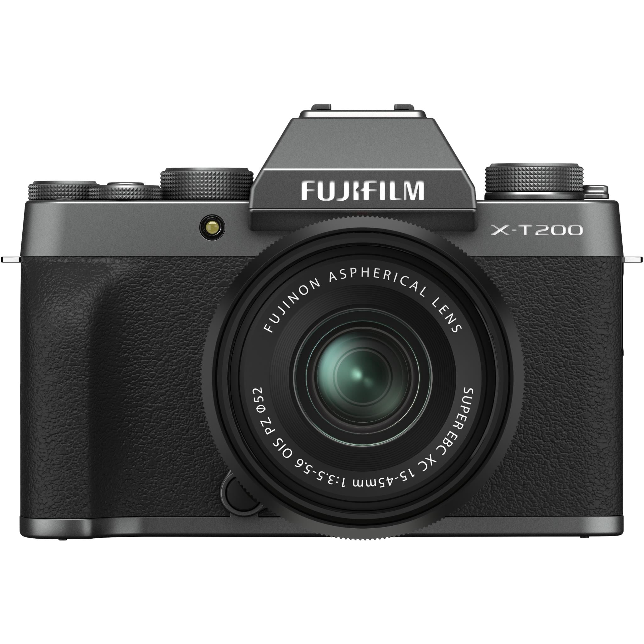 fujifilm x-t200 mirrorless camera with xc15-45mm lens (dark silver)