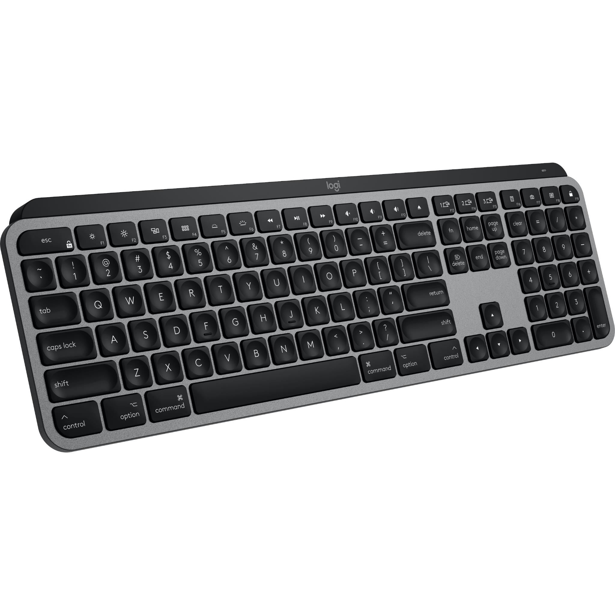 logitech mx keys advanced wireless keyboard for mac (space grey)