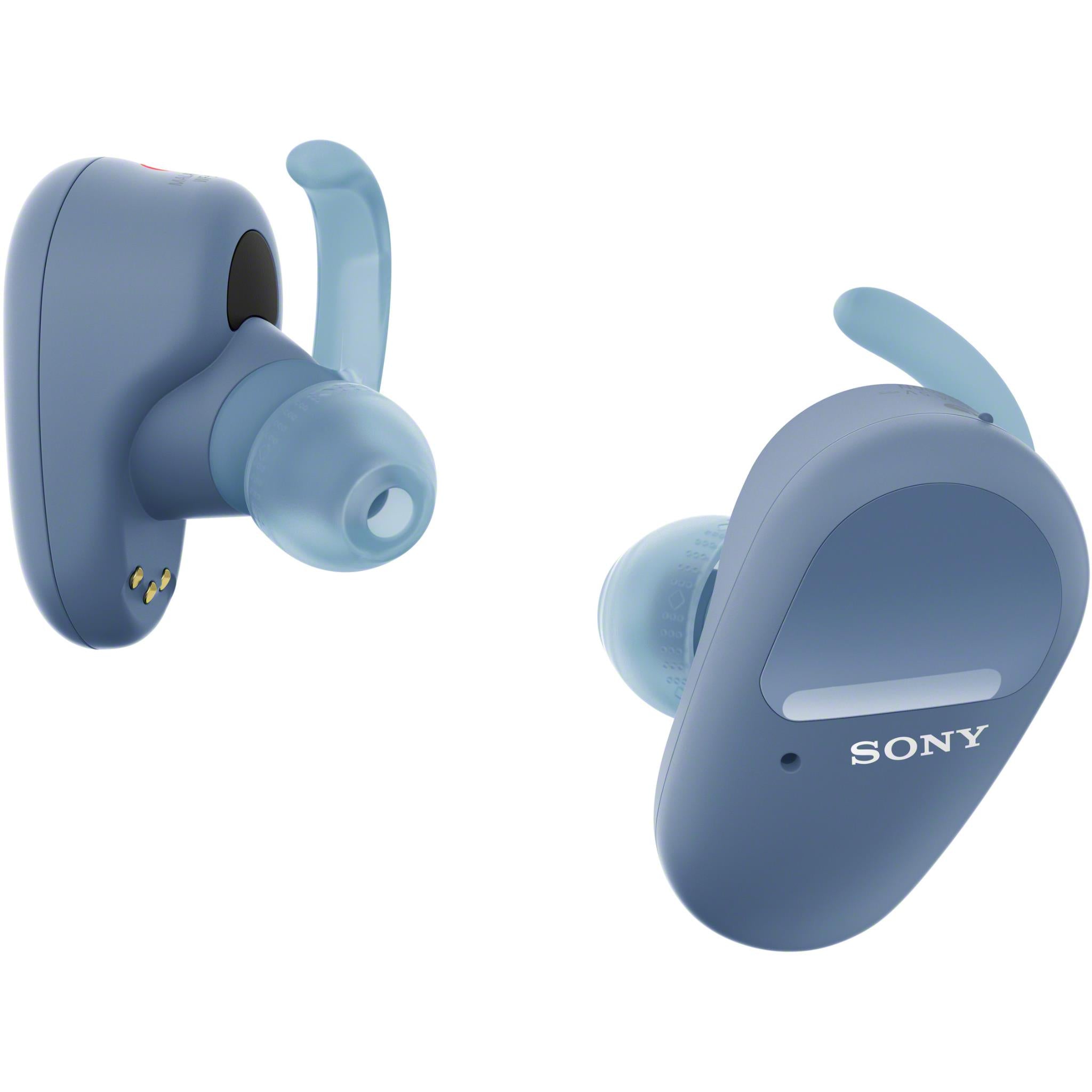 sony wf-sp800n truly wireless sports headphones (blue)