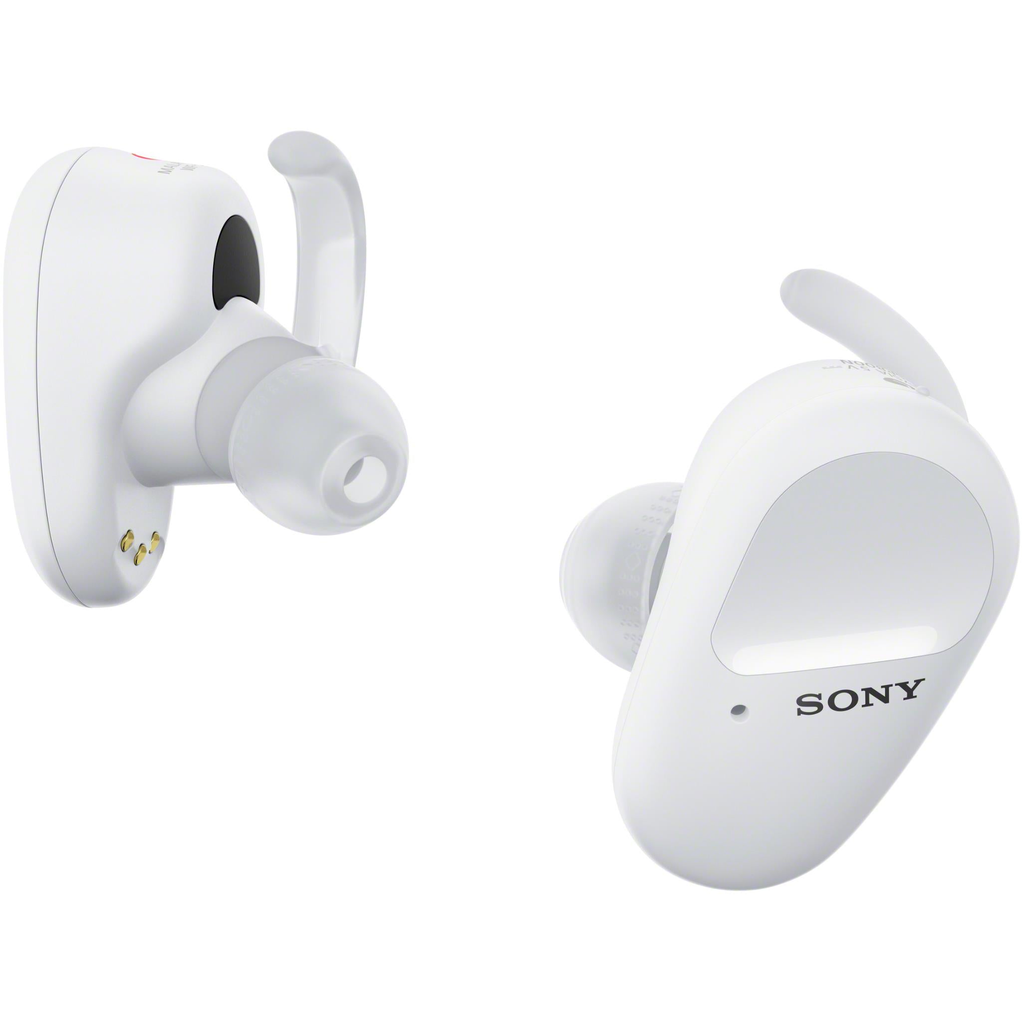 sony wf-sp800n truly wireless sports headphones (white)