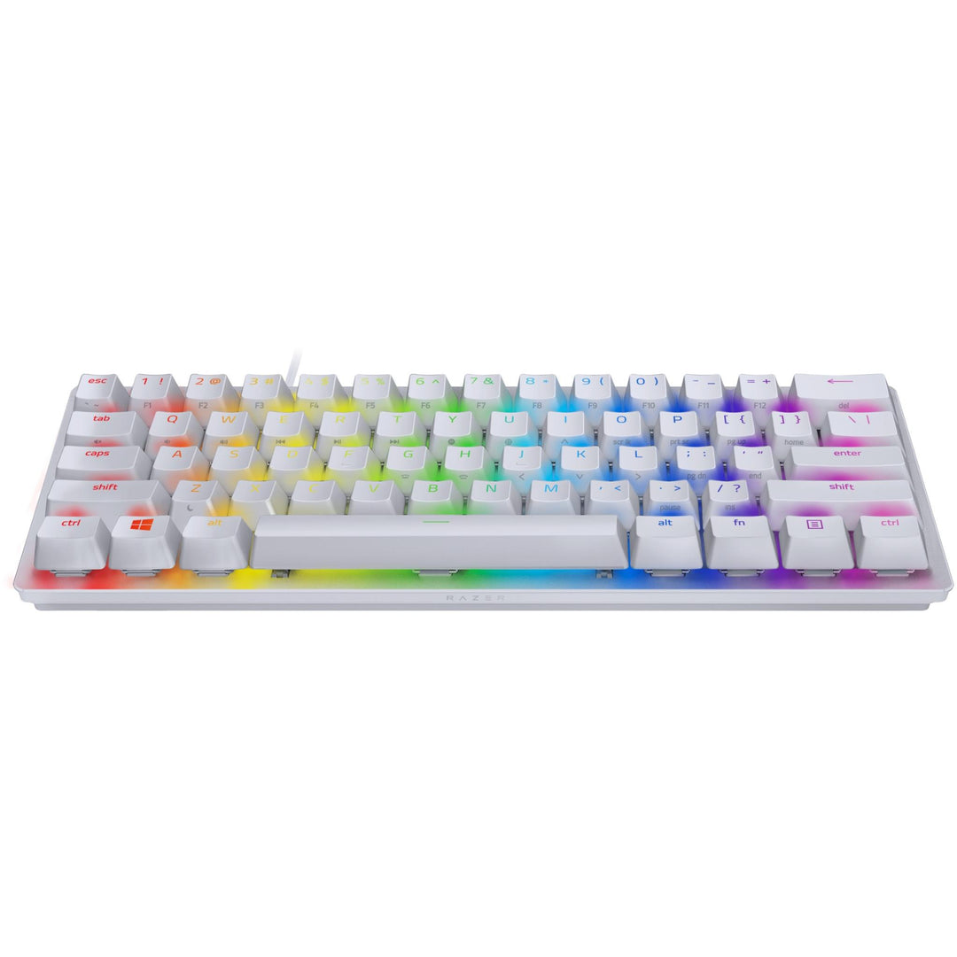 Razer Huntsman Mini 60% Optical Gaming Keyboard Mercury Edition (Linear Red  Switch) | JB Hi-Fi