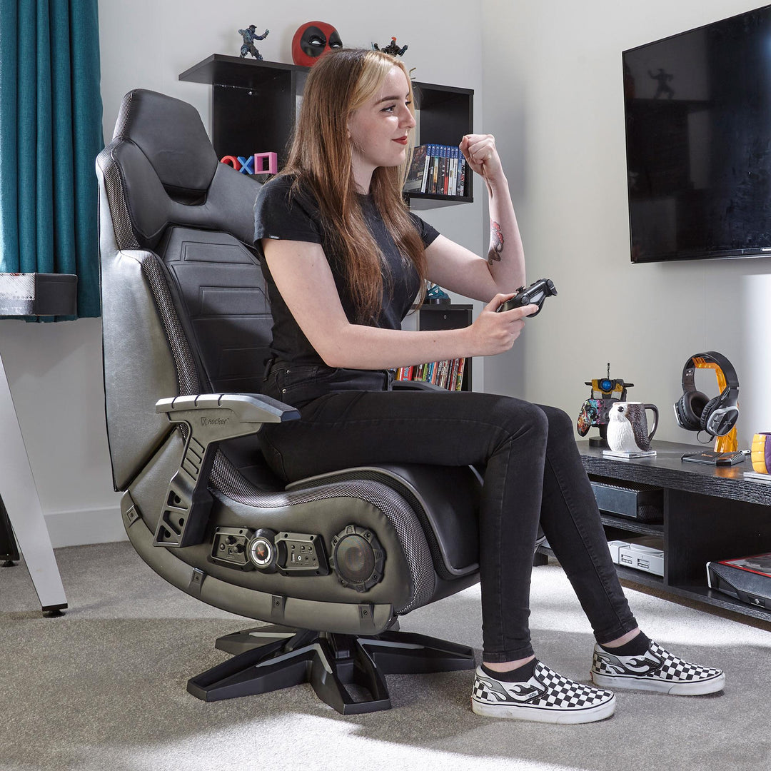 Prelude haak teksten X Rocker GP Evo Elite 4.1 Pedestal Gaming Chair with RGB LED Lighting | JB  Hi-Fi