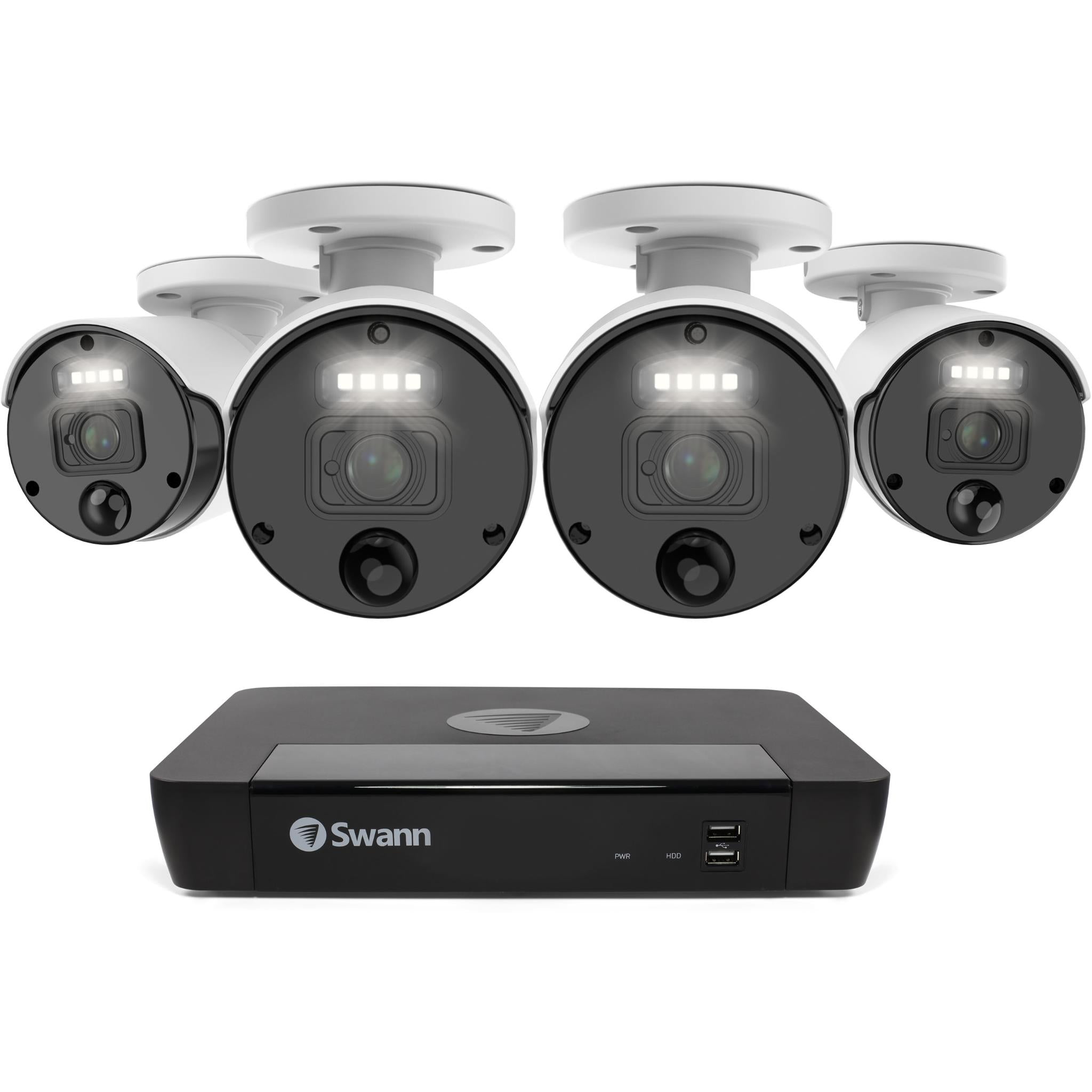 swann master series 4 camera 8 channel nvr security system (2tb)