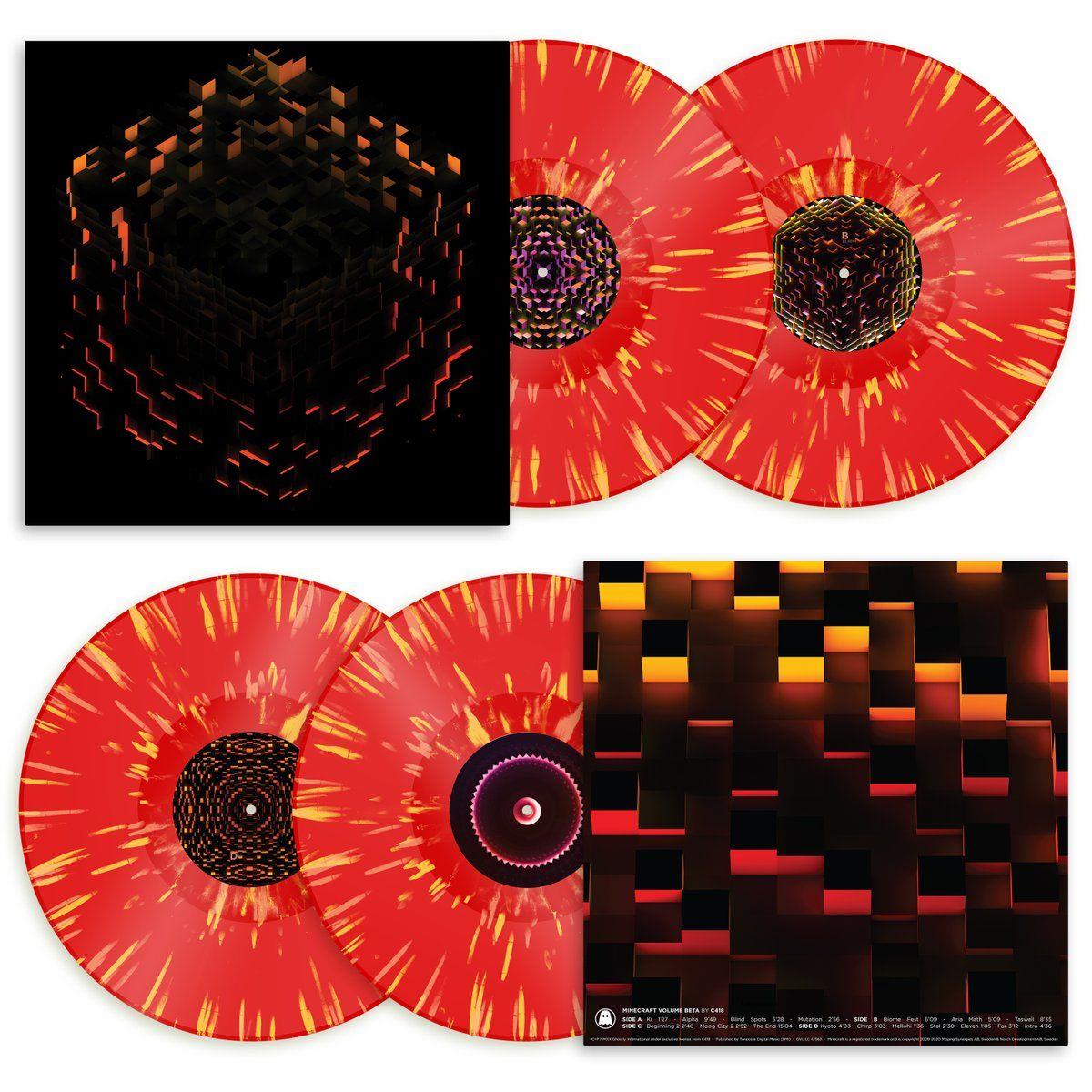 minecraft: volume beta (red/orange/yellow splatter vinyl)