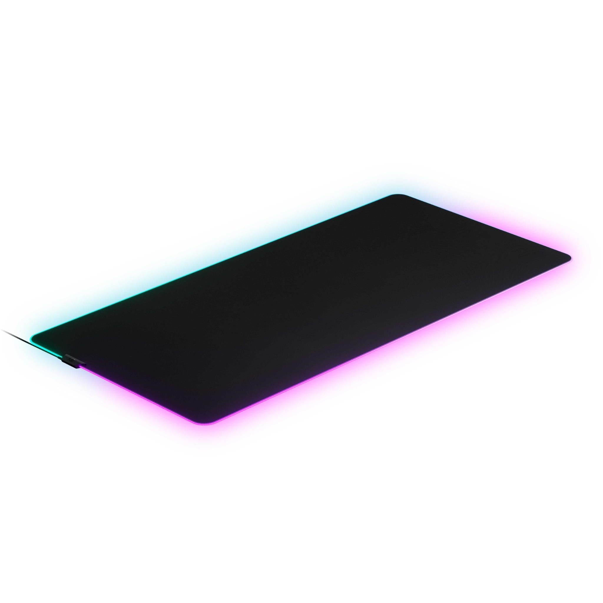 steelseries qck 3x-large prism 2-zone rgb illumination gaming mouse pad