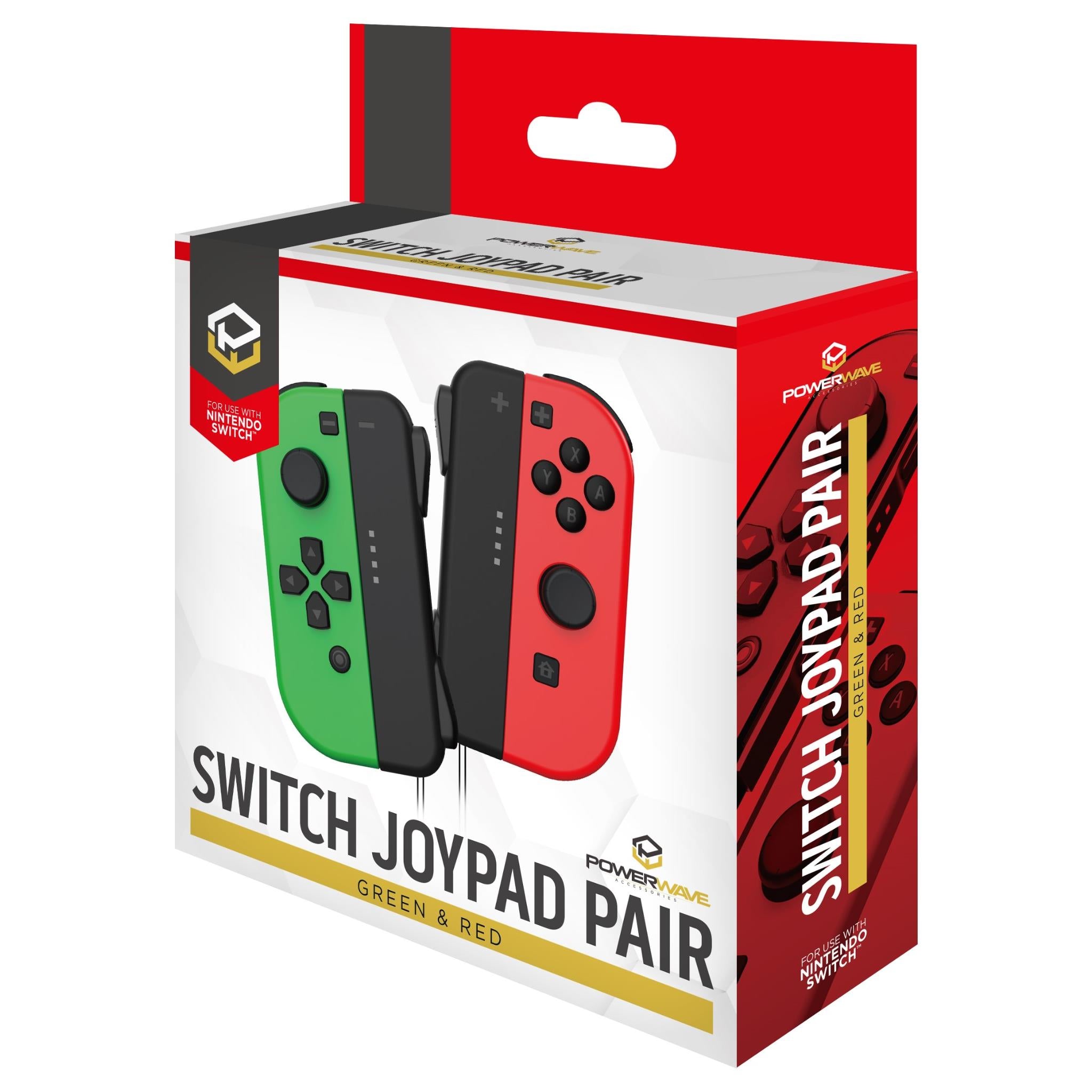 powerwave switch joypad pair green & red for nintendo switch