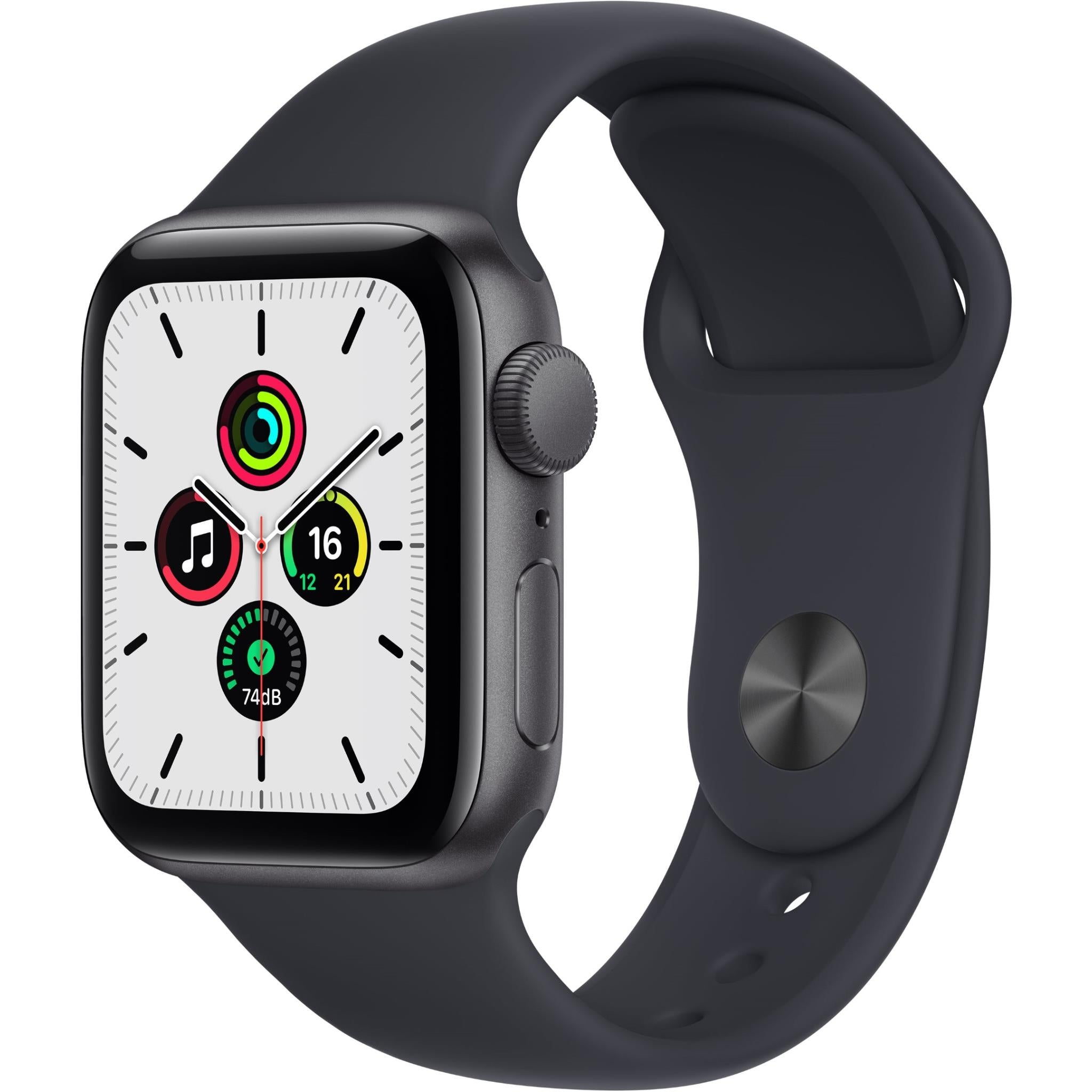 apple watch se 40mm space grey aluminium case gps