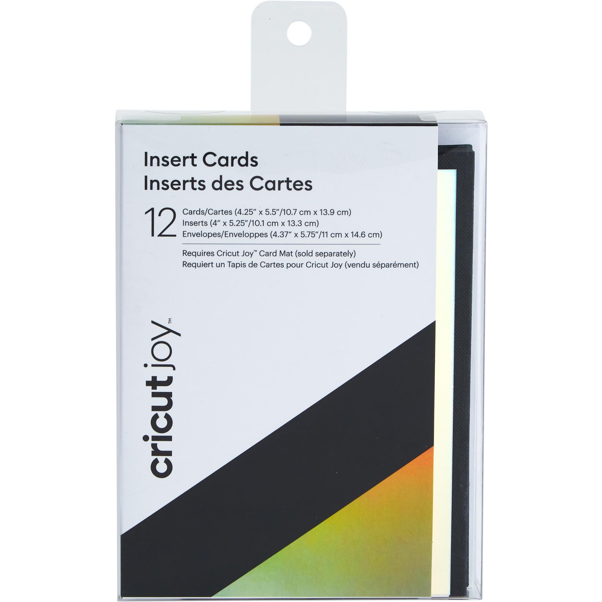 cricut joy insert card black a2 (silver holographic)