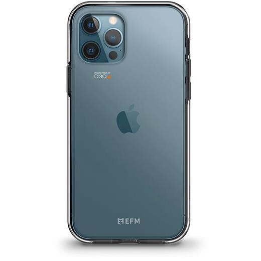 efm aspen 5g case with d3o for iphone 12/12 pro (clear/slate)
