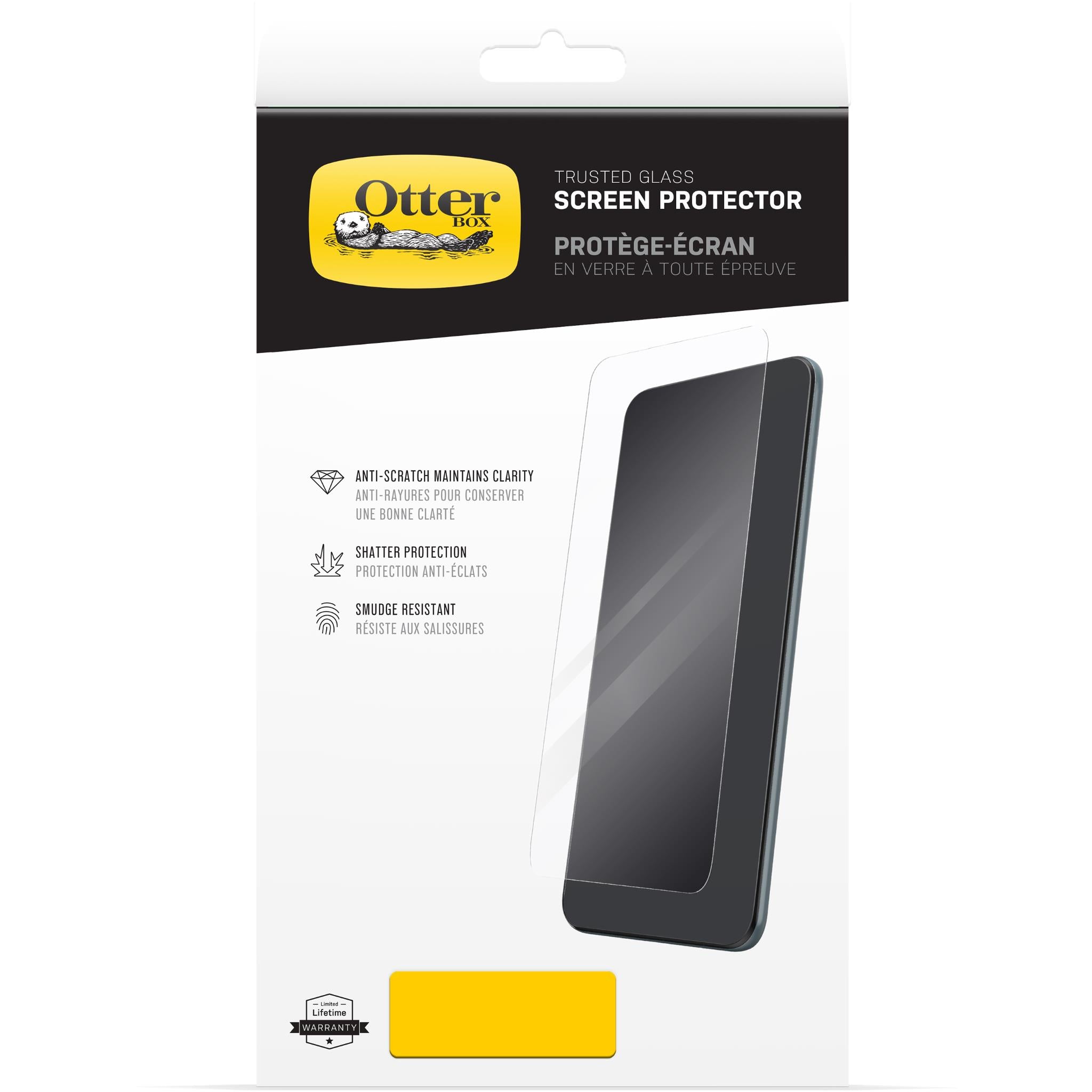 otterbox trusted glass screen protector for iphone 12/12 pro