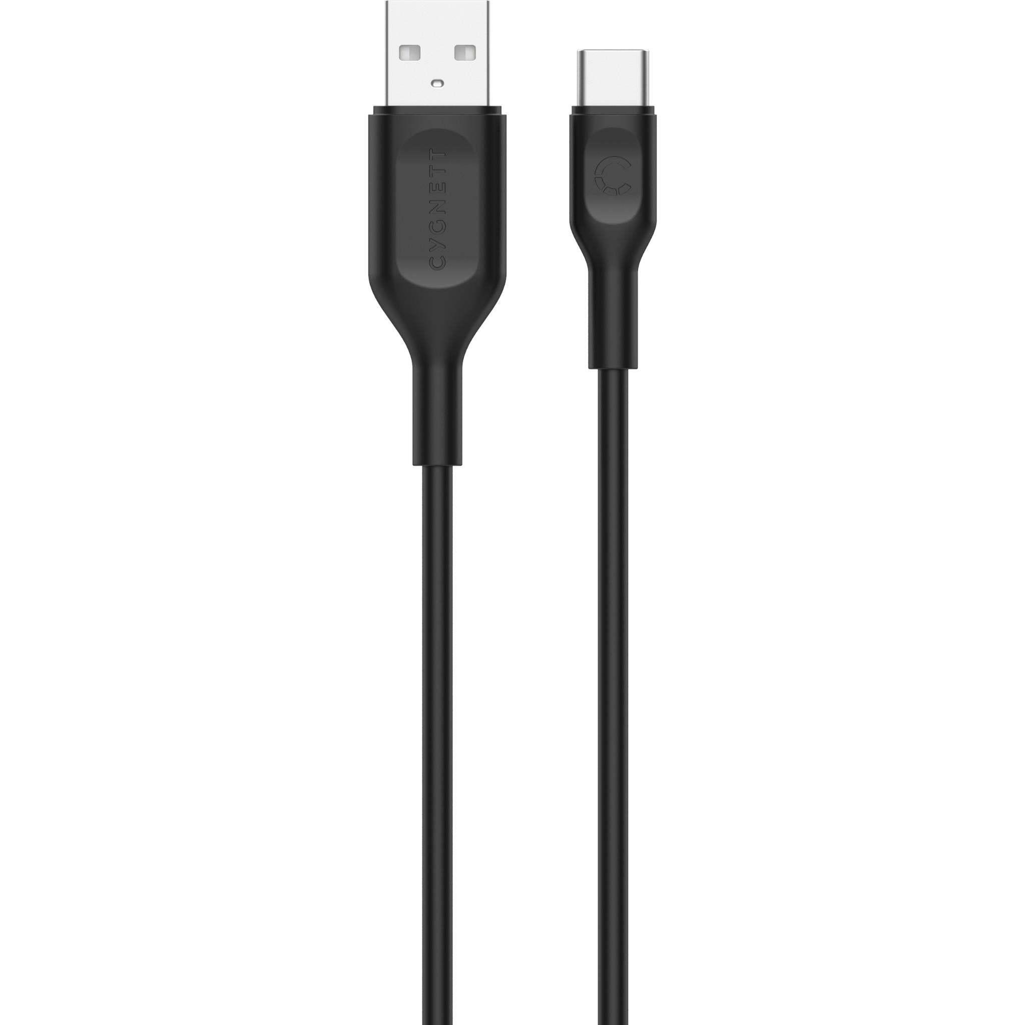 cygnett charge & connect usb-c to usb-a cable 1.2m (black)