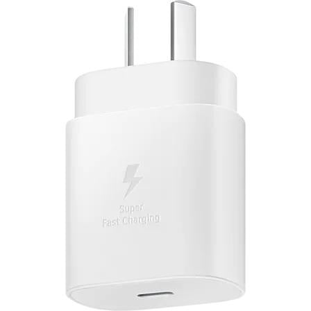 samsung 25w usb-c wall charger (white)