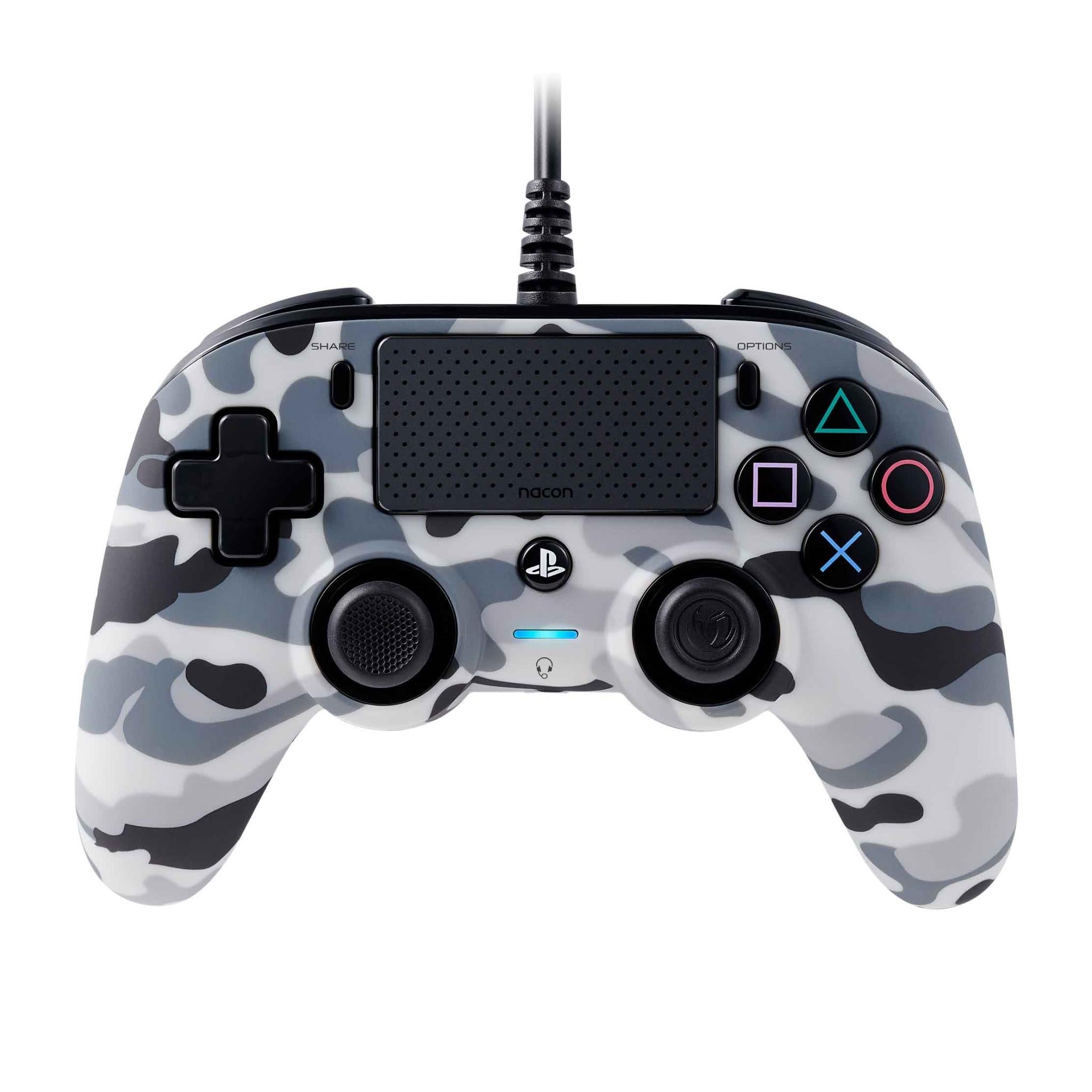 nacon compact controller for playstation 4 (camo grey)