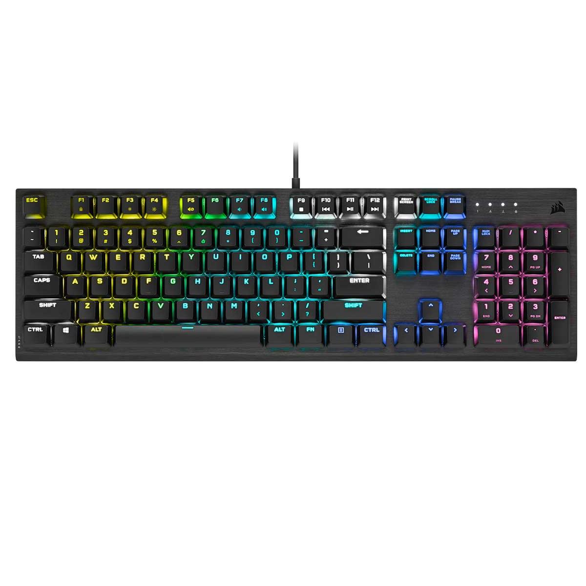 corsair k60 rgb pro mechanical gaming keyboard (cherry viola switches)