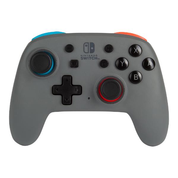 powera nano enhanced wireless controller for nintendo switch (grey-neon)