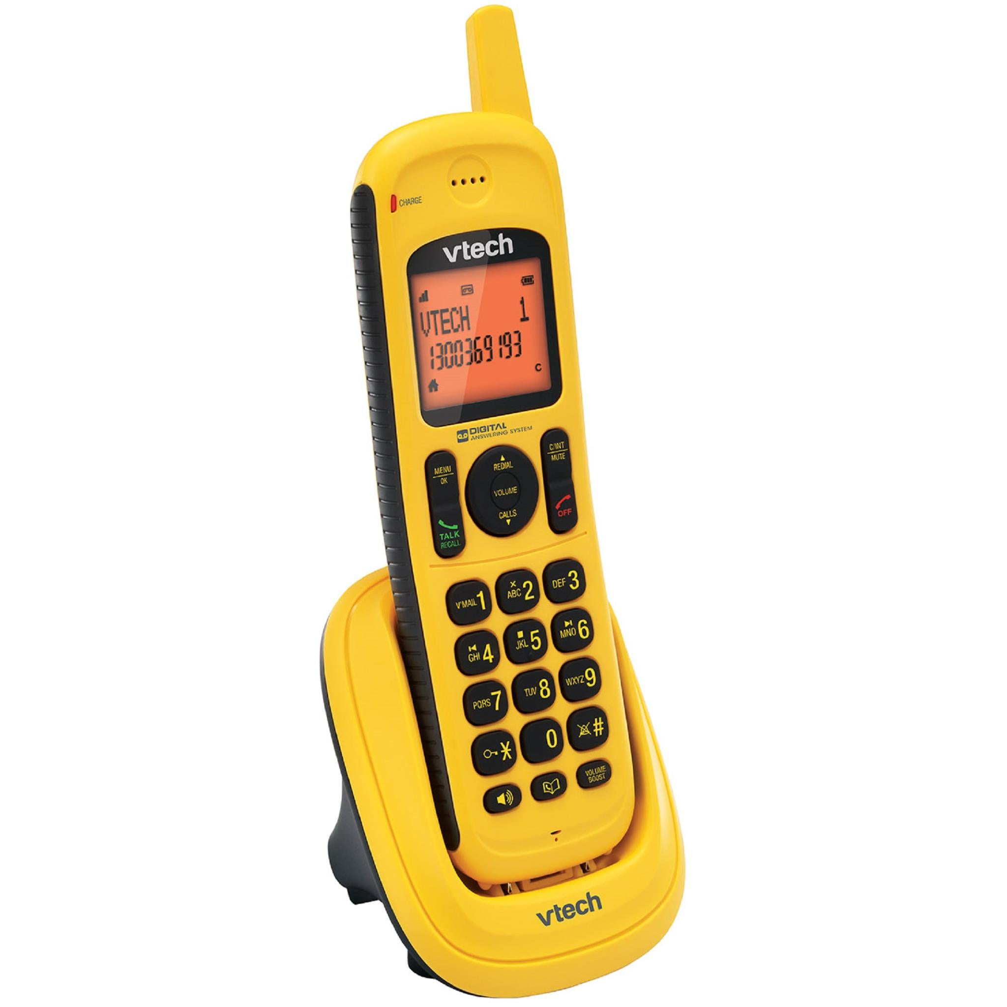 vtech 20350e dect cordless phone (yellow)