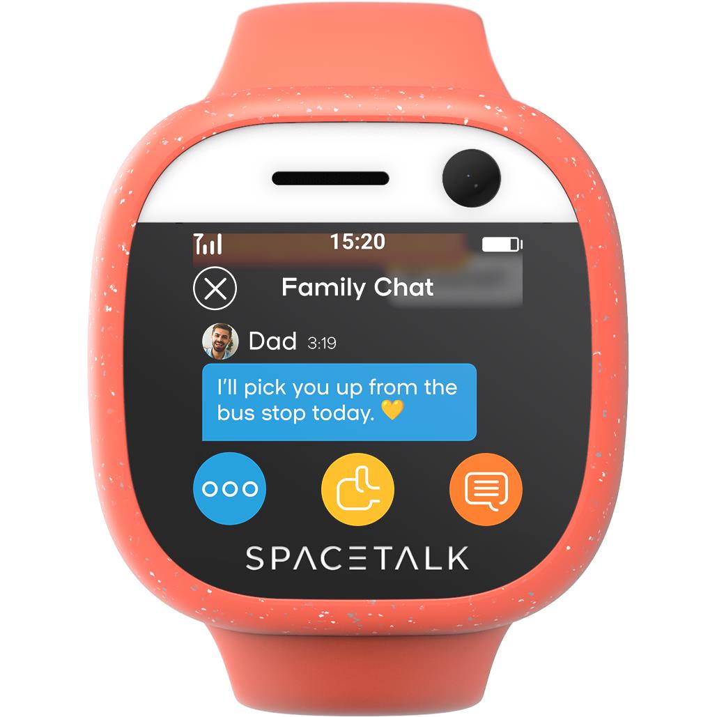 spacetalk adventurer kids video smartwatch 4g (coral)