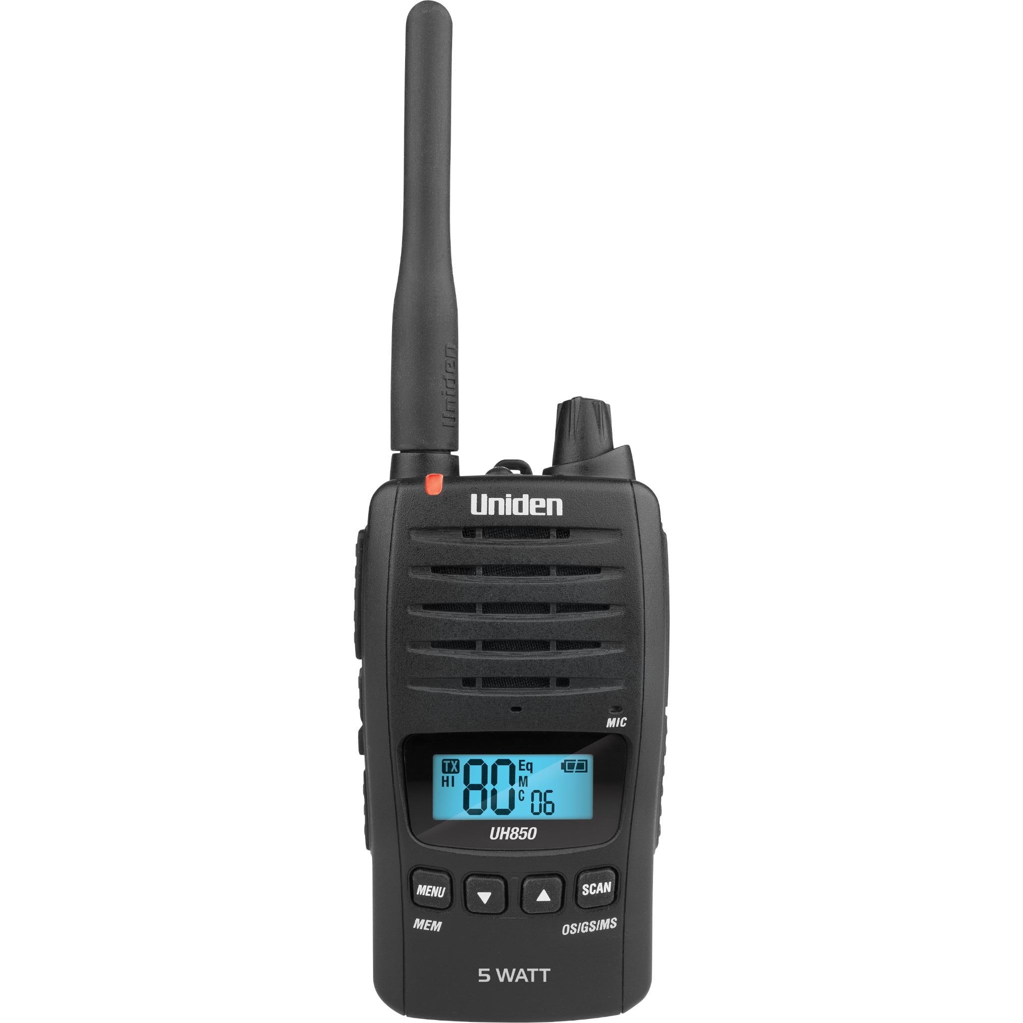 uniden uh850 5 watt uhf waterproof cb handheld radio
