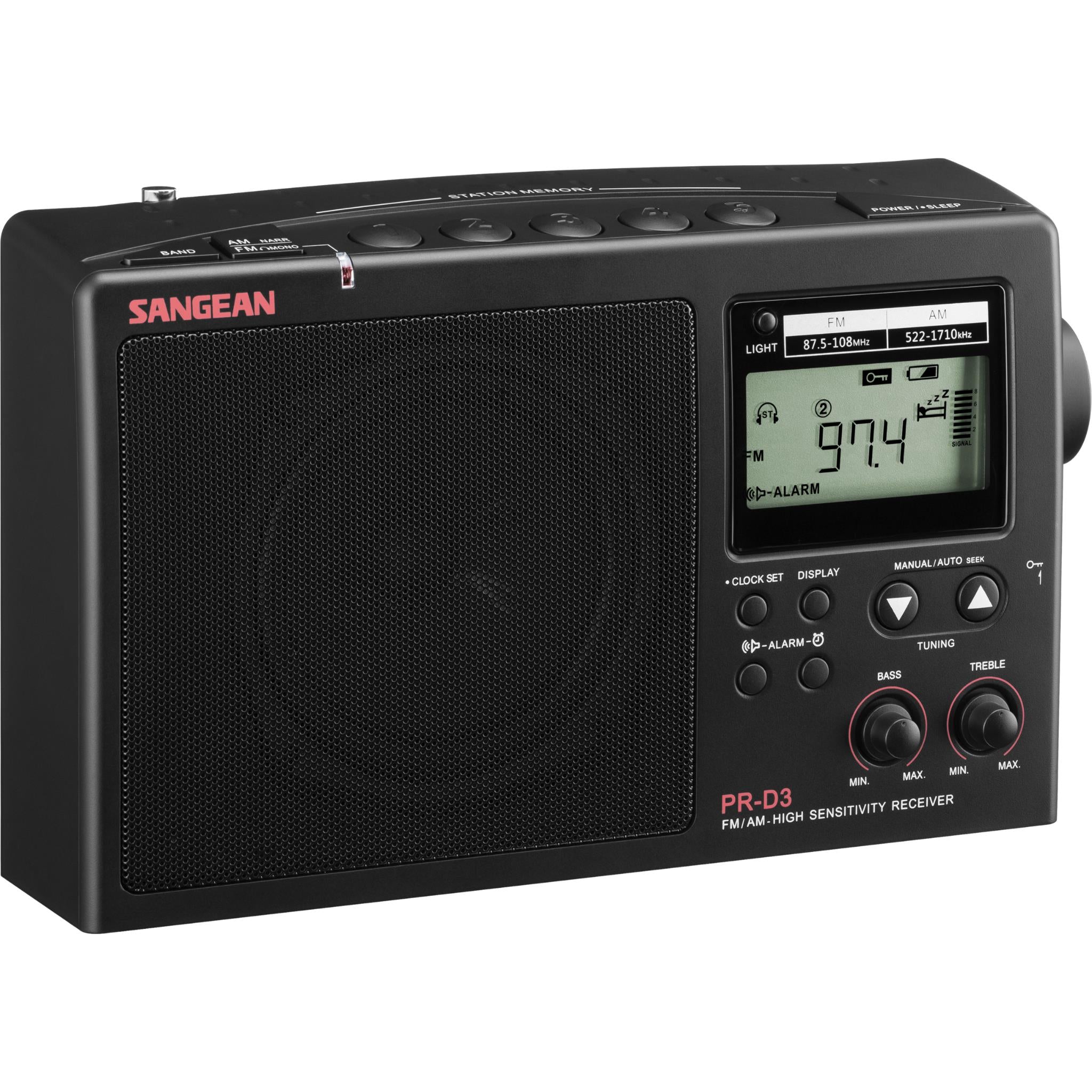 sangean long range am/fm portable radio