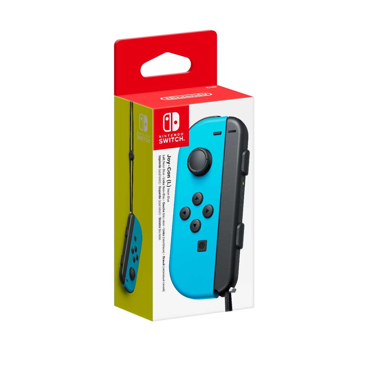 nintendo switch joy-con controller left neon blue