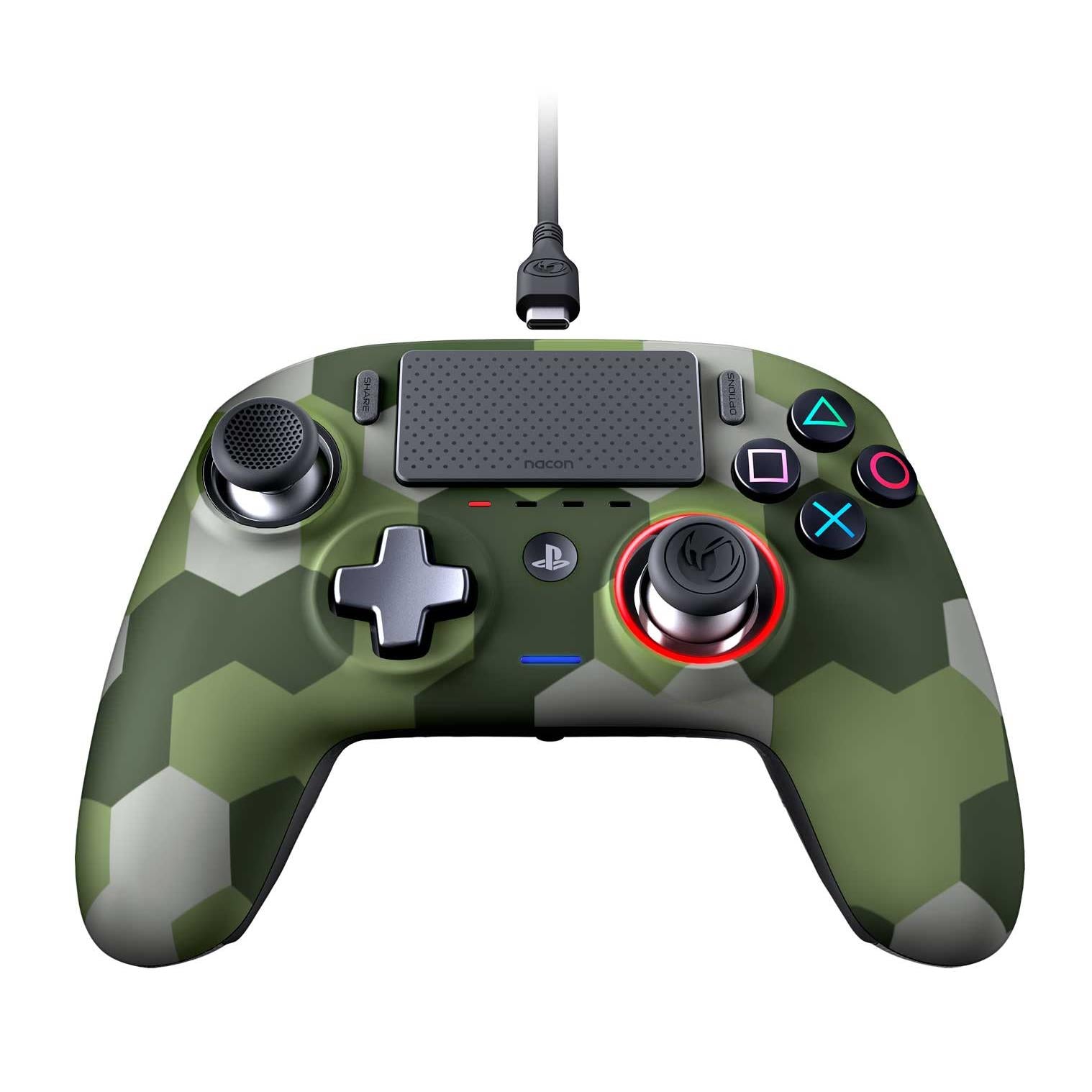 nacon rev pro 3 controller for playstation 4 (camo green)