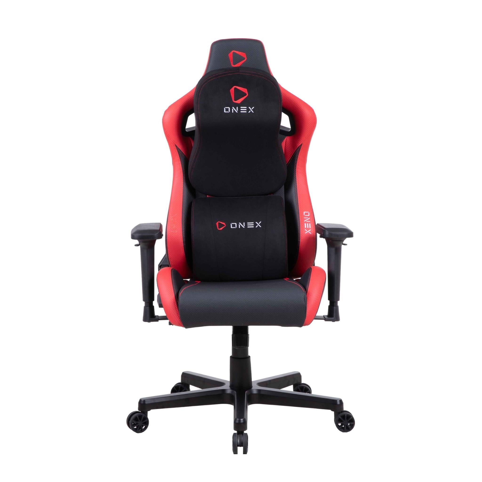 onex ev10 evolution edition gaming chair (black/red)