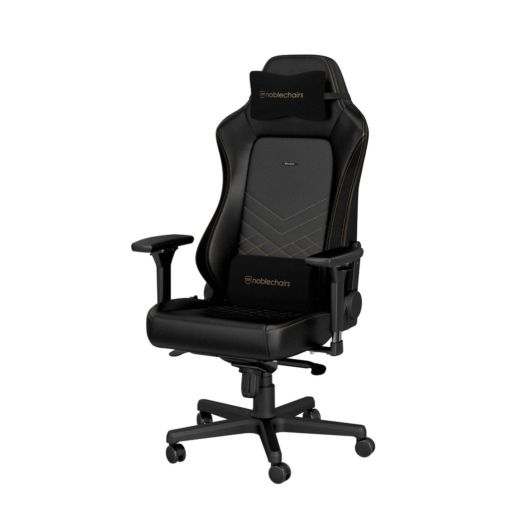 Noblechairs HERO Gaming Chair (Black/Gold) | JB Hi-Fi