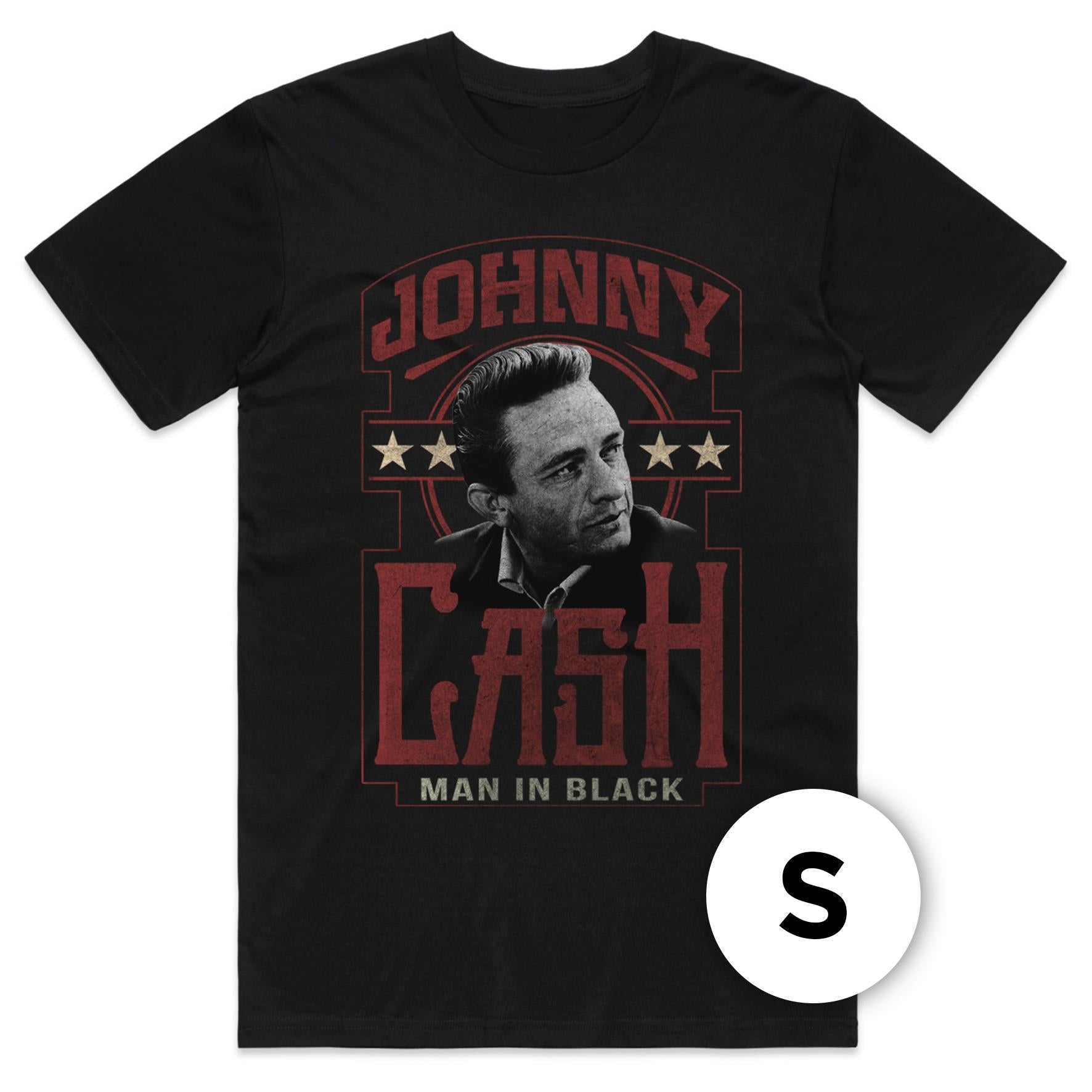 johnny cash - man in black t-shirt (small)