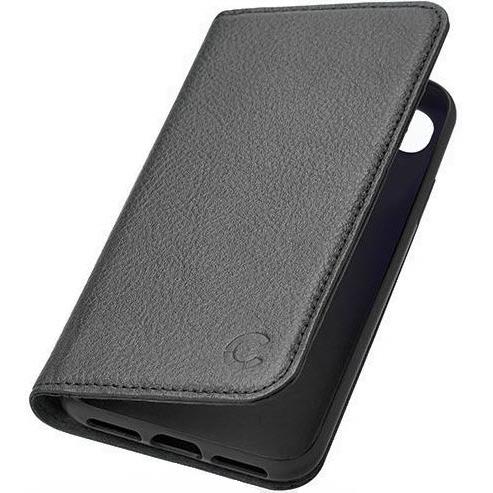 cygnett citiwallet premium leather wallet case for iphone se/8/7 (black)