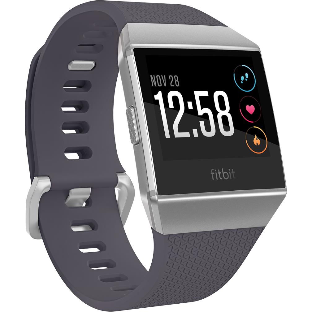 fitbit ionic smart fitness watch (blue grey/silver)