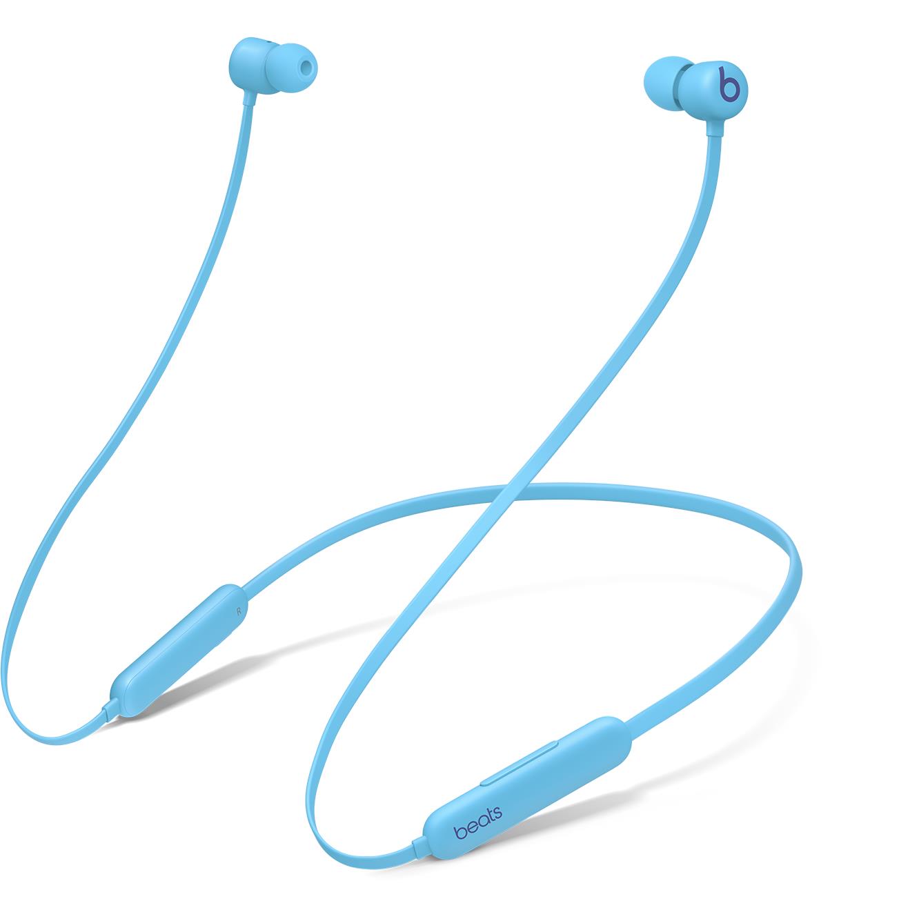 beats flex wireless in-ear headphones (flame blue)